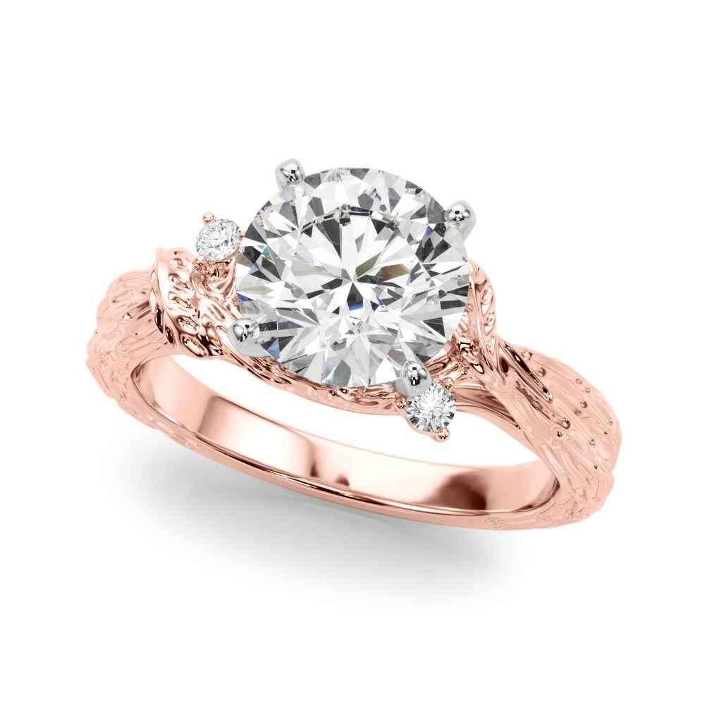 Exquisite 14kt Yellow Gold Semi-Mount Diamond Ring Setting - Style 