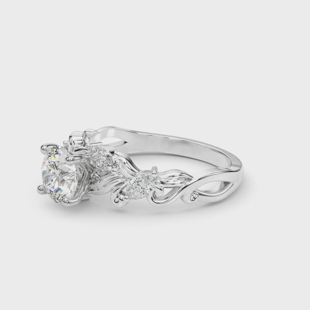 Elegant 14kt White Gold 1/4 CTW Diamond Engagement Ring - Style 