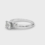 Elegant 14kt White Gold Semi-Mount Diamond Ring - 1/5 ct TW