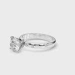 14kt White Gold 1/8 CTW Diamond Semi-Mount Ring Setting - Style 