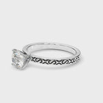 Elegant 14kt White Gold Ring Setting - Style 