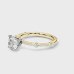 14kt Yellow Gold Single Row Engagement Ring with 1/5 ct tw SI1-G/H Diamonds