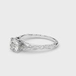 14kt White Gold Semi-Mount Engagement Ring with 1/20 ct tw Diamonds - STYLE 