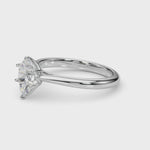 Elegant 6x4mm Pear Shape Solitaire Mounting - 14kt White Gold