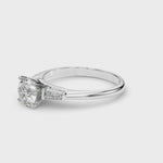 Elegant 14kt White Gold Remount Ring with 1/5 ct TW SI1-SI2 G-H Diamond Accents