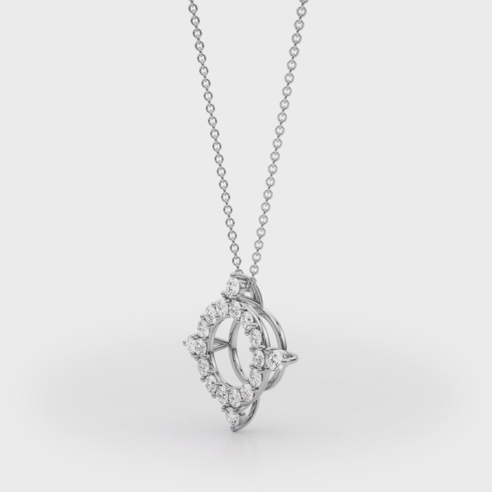 14kt White Gold 1/3 ct TW SI2 H-I Diamond Pendant