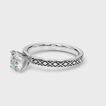 Elegant 14kt White Gold Ring Setting - Style 