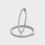 Vault Lock Hoop Earrings - 14kt Gold with 0.52 CTTW Diamonds