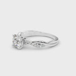 Elegant 1/2 CT Solitaire Engagement Ring in 14kt White Gold