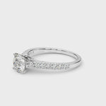 14kt White Gold 1/3 ct TW SI1-G/H Diamond Engagement Ring Semi-Mount