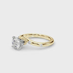 Exquisite Chevron Diamond Engagement Ring - A Timeless Symbol of Love
