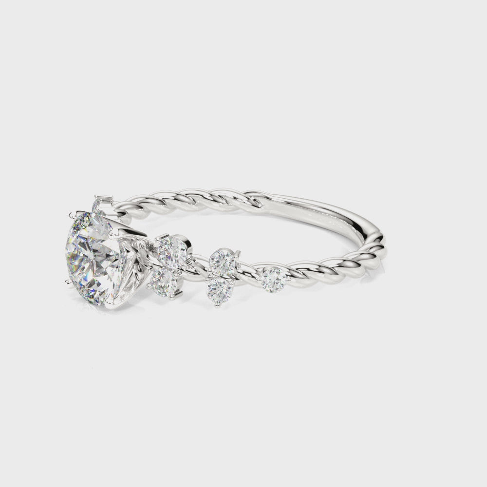 Elegant 14kt White Gold 1/3 CTW SI1-SI2 G-H Diamond Engagement Ring Setting