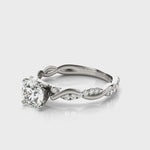 BRAIDED SHANK ENGAGEMENT RING