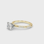 14kt Yellow Gold Engagement Ring with 1/5 ct tw SI1-SI2, G-H Diamonds - Timeless Elegance