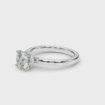 14kt White Gold 1 CT Round Diamond Semi-Mount Engagement Ring