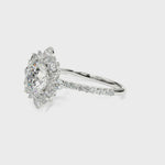 Elegant 14kt White Gold Round Cut Solitaire Engagement Ring Setting - 3/4 ct TW SI2, H-I