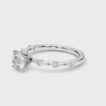 Elegant 14kt White Gold Semi-Mount Diamond Ring Setting - Style 