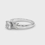 Elegant 14kt White Gold Solitaire Engagement Ring Setting with 1/3 ct TW SI1-SI2 G-H Diamonds - Style 