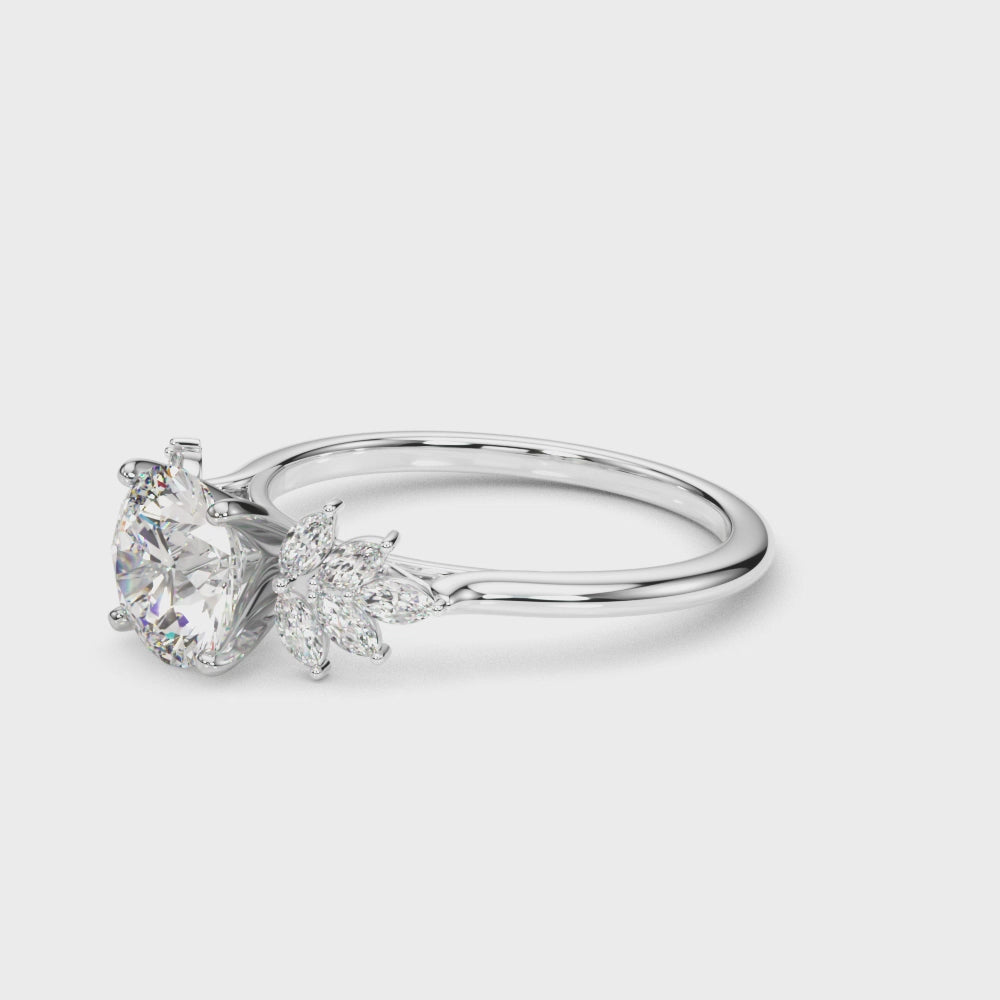 Elegant 14kt White Gold 1/3 CTW SI1-SI2 G-H Diamond Engagement Ring