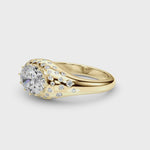 14kt Yellow Gold 1/3 ct TW SI1-GH Oval Semi-Mount Engagement Ring Setting
