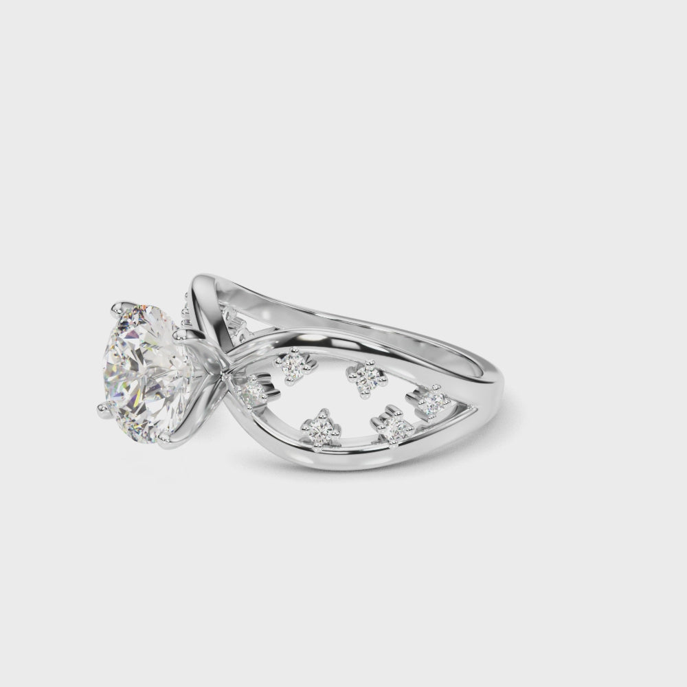 STYLE # 85397 Engagement Ring - 14kt White Gold